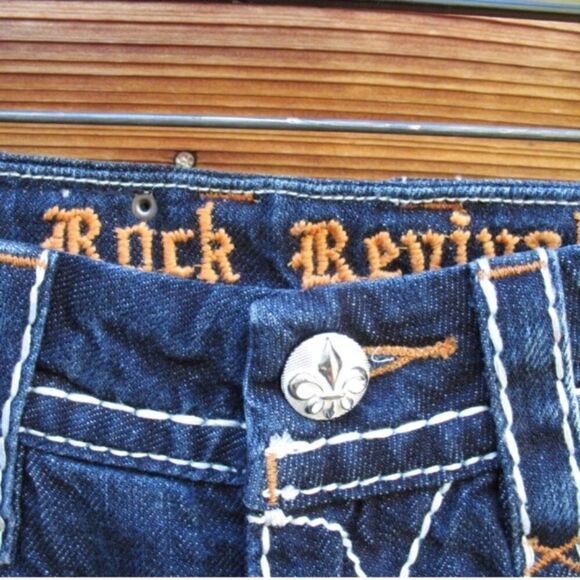 NWT Rock Revival Mid Rise Jean Shorts - Picture 7 of 8